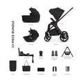 Venicci Claro 2 Ultimate 4in1 Tiago Plus Bundle - Noir