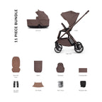 Venicci Tila 11 Piece Essential 2in1 Bundle - Noce