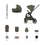 Venicci Tila 11 Piece Essential 2in1 Bundle - Olive