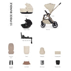 Venicci Tila 13 Piece Luxury 4in1 Tiago Bundle - Sabbia