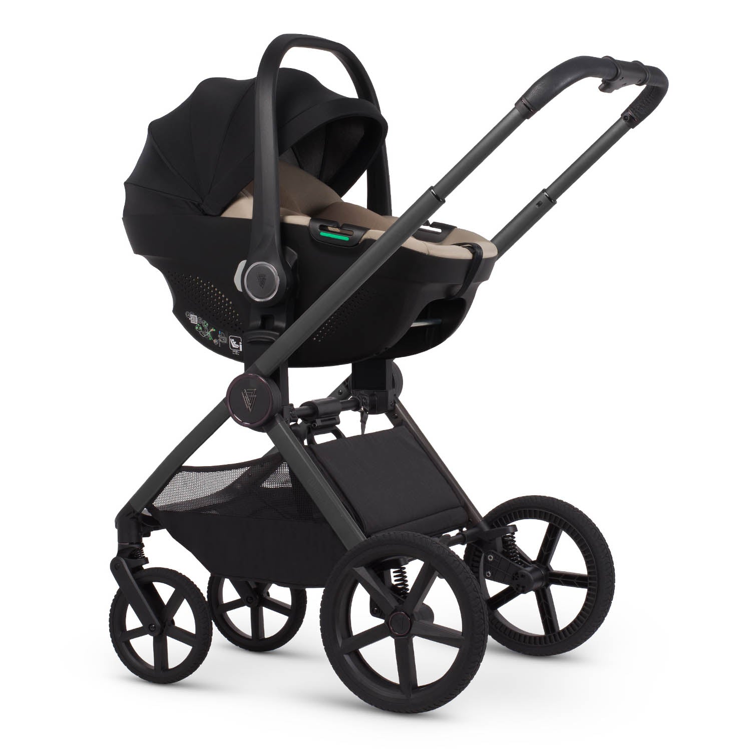 Venicci Upline 3 Luxury 4in1 Tiago Car Seat & 360 Base Bundle - Aloe