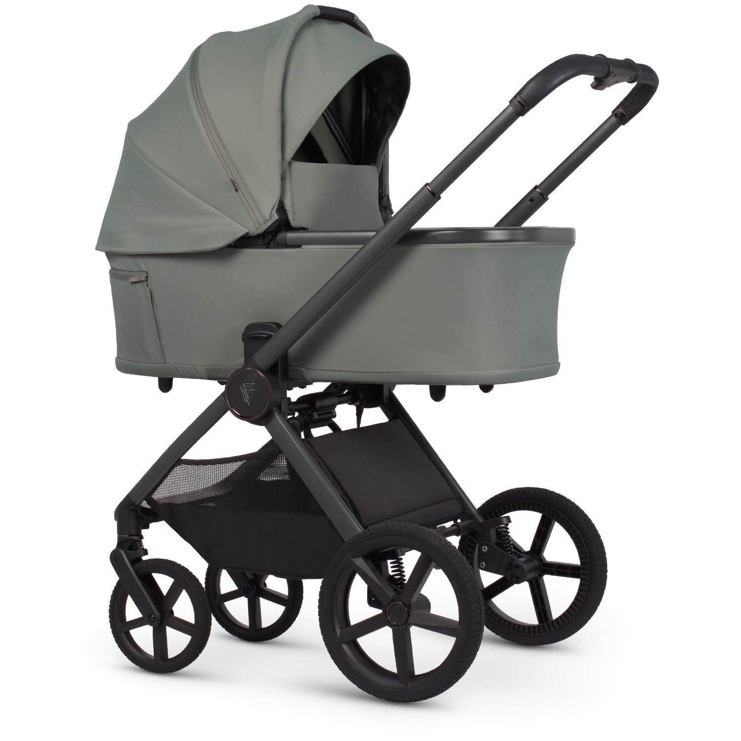 Venicci Upline 3 Luxury 4in1 Maxi-Cosi Pebble 360 Pro2 Car Seat & 360 Base Bundle - Aloe