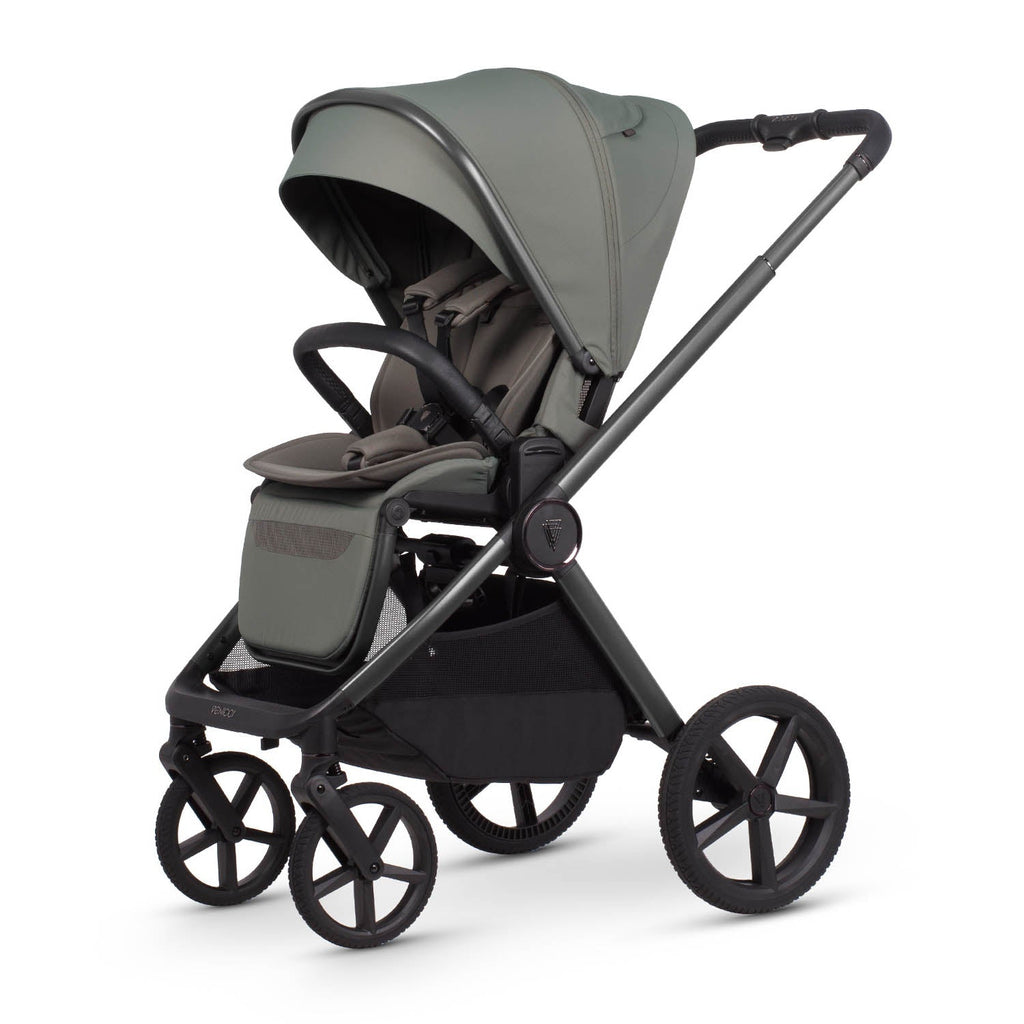 Venicci Upline 3 Ultimate 4in1 Plus Tiago Car Seat & 360 Base Bundle - Aloe