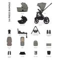 Venicci Upline 3 Ultimate 4in1 Plus Tiago Car Seat & 360 Base Bundle - Aloe