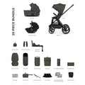 Venicci x Hunter Upline 3 Luxury 4in1 Tiago Car Seat & 360 Base Bundle - Dark Olive