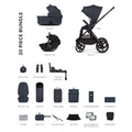 Venicci x Hunter Upline 3 Luxury 4in1 Tiago Car Seat & 360 Base Bundle - Navy