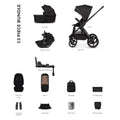 Venicci Upline 3 Luxury 4in1 Tiago Car Seat & 360 Base Bundle - Onyx