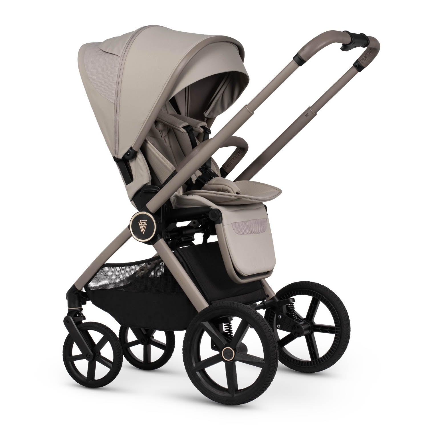 Venicci Upline 3 Comfort 3in1 Tiago 360 Car Seat Bundle - Pebble