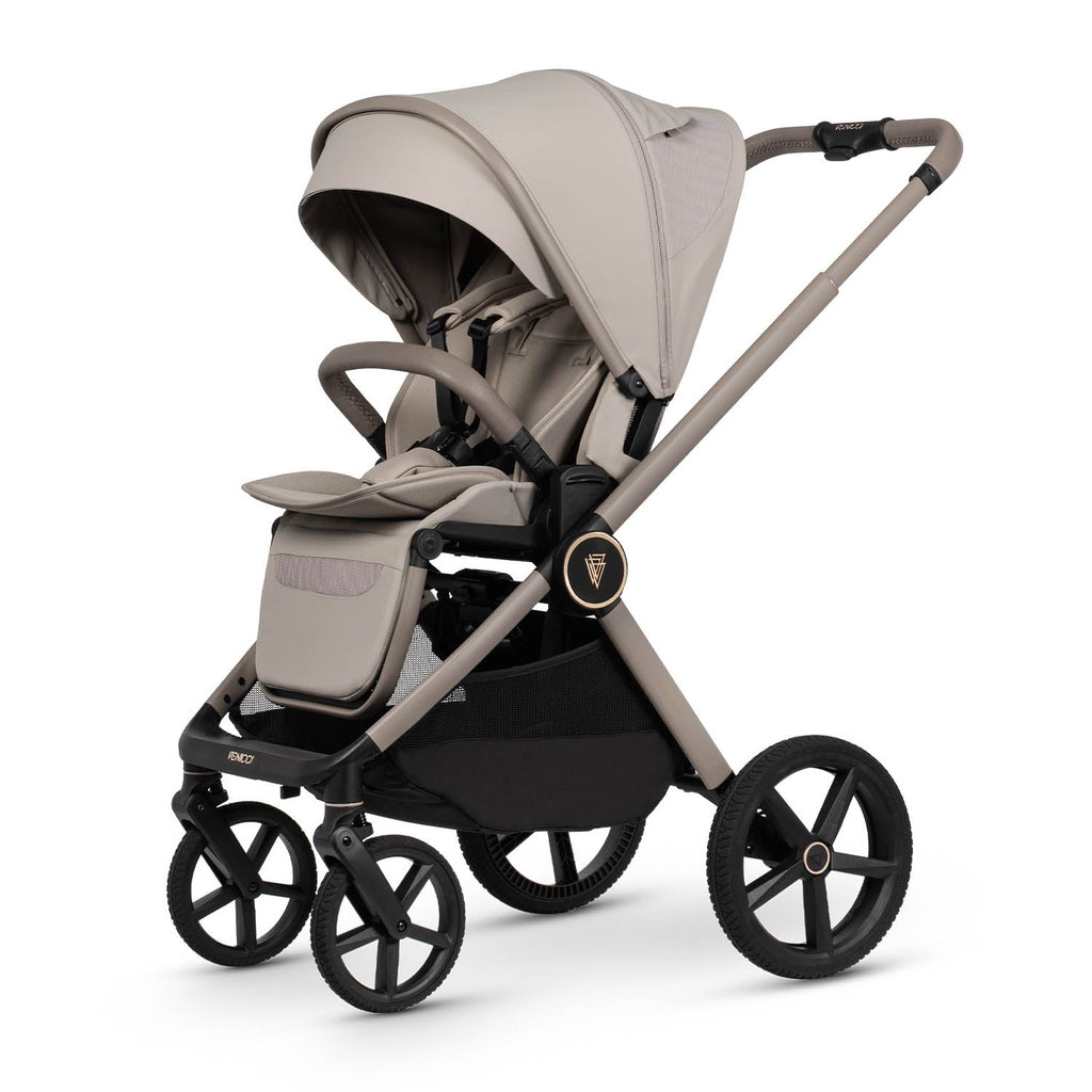 Venicci Upline 3 Comfort 3in1 Tiago 360 Car Seat Bundle - Pebble