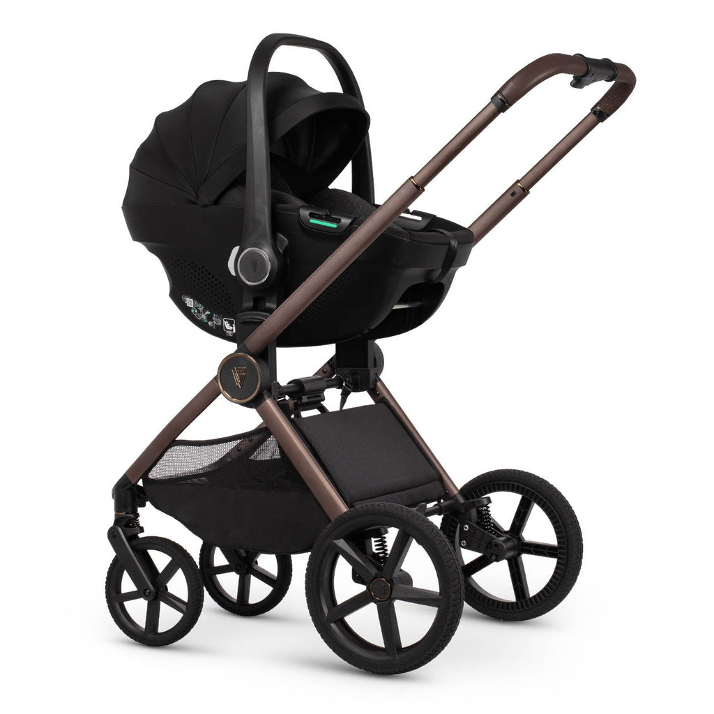 Venicci Upline 3 Ultimate 4in1 Plus Tiago Car Seat & 360 Base Bundle - Sand
