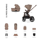 Venicci Upline 3 Essential 2in1 Accessory Bundle - Sand