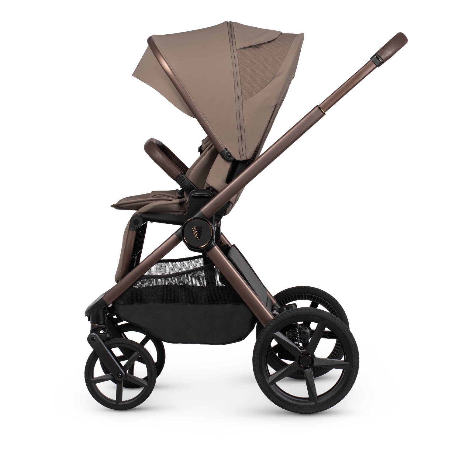 Venicci Upline 3 Comfort 3in1 Tiago 360 Car Seat Bundle - Sand