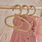 CuddleCo Aria Set of 9 Hangers - Rattan