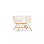 CuddleCo Aria Rattan Crib - Natural