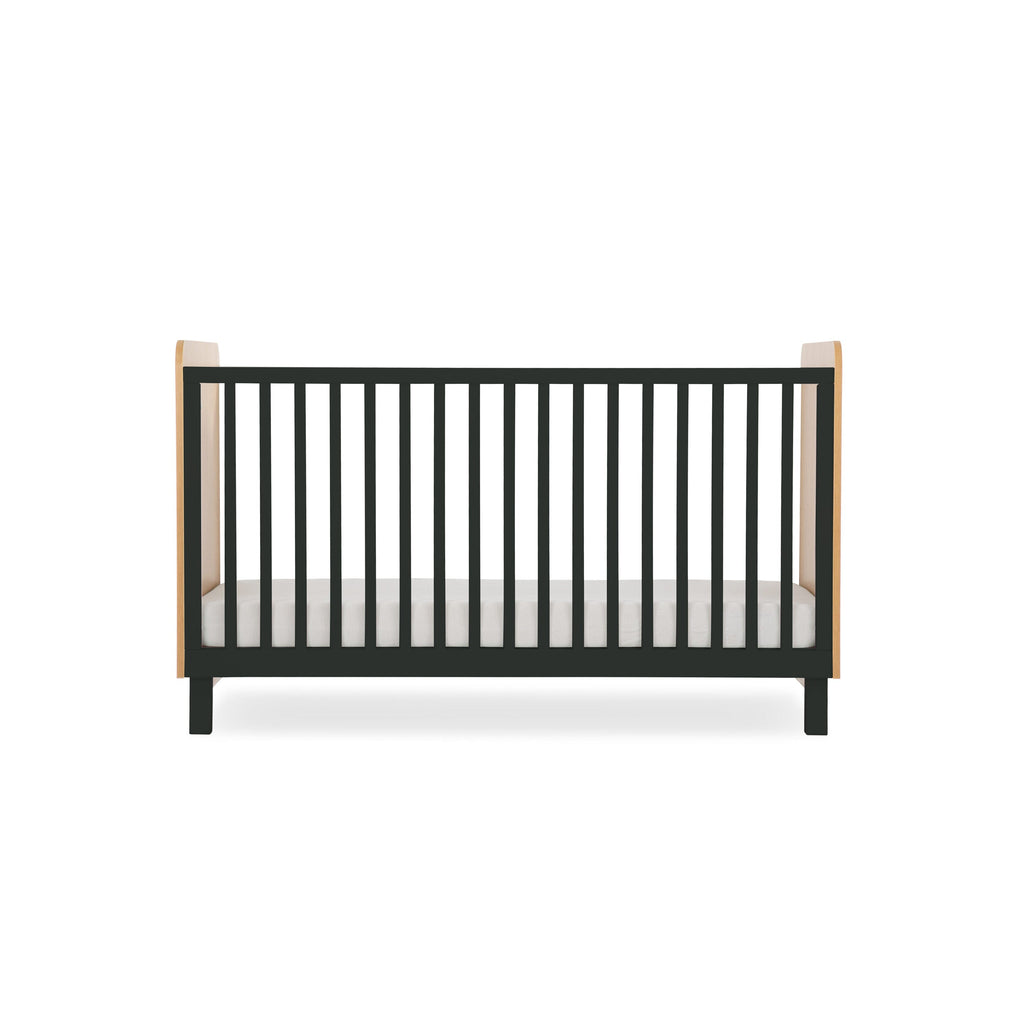 CuddleCo Rafi Cot Bed - Oak & Black