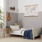Tutti Bambini Essentials Alba Mini Cot Bed, Mattress & Bedding Bundle - White