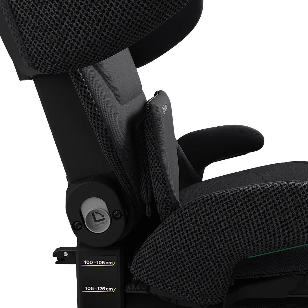 Axkid Up High Back Booster Car Seat - Coastal Storm Black 4