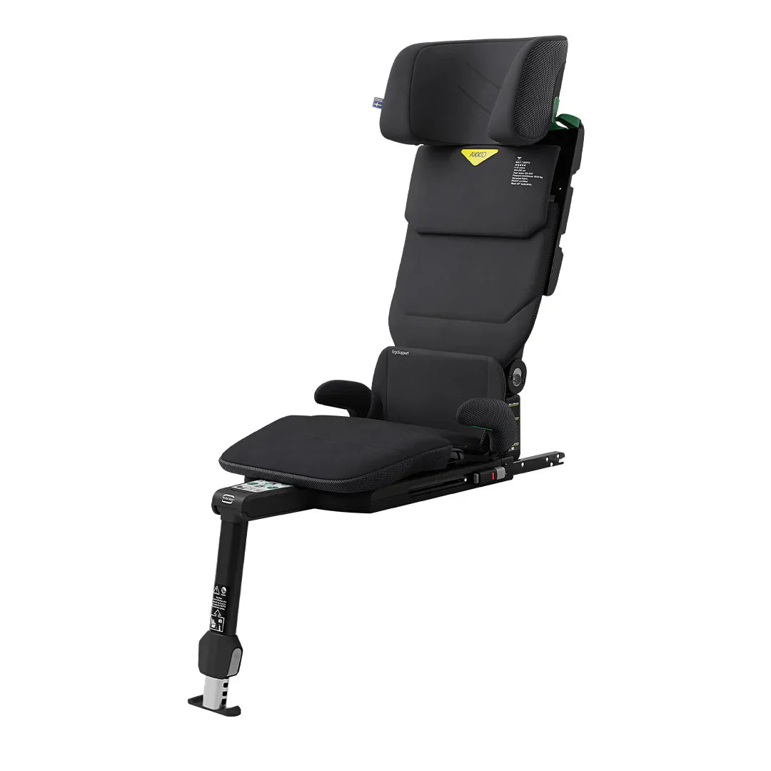 Axkid Up High Back Booster Car Seat - Coastal Storm Black 8