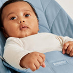 BabyBjörn Bliss Woven Petal Quilt Baby Bouncer - Blue