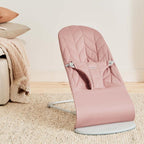 BabyBjörn Bliss Woven Petal Quilt Baby Bouncer - Dusty Pink