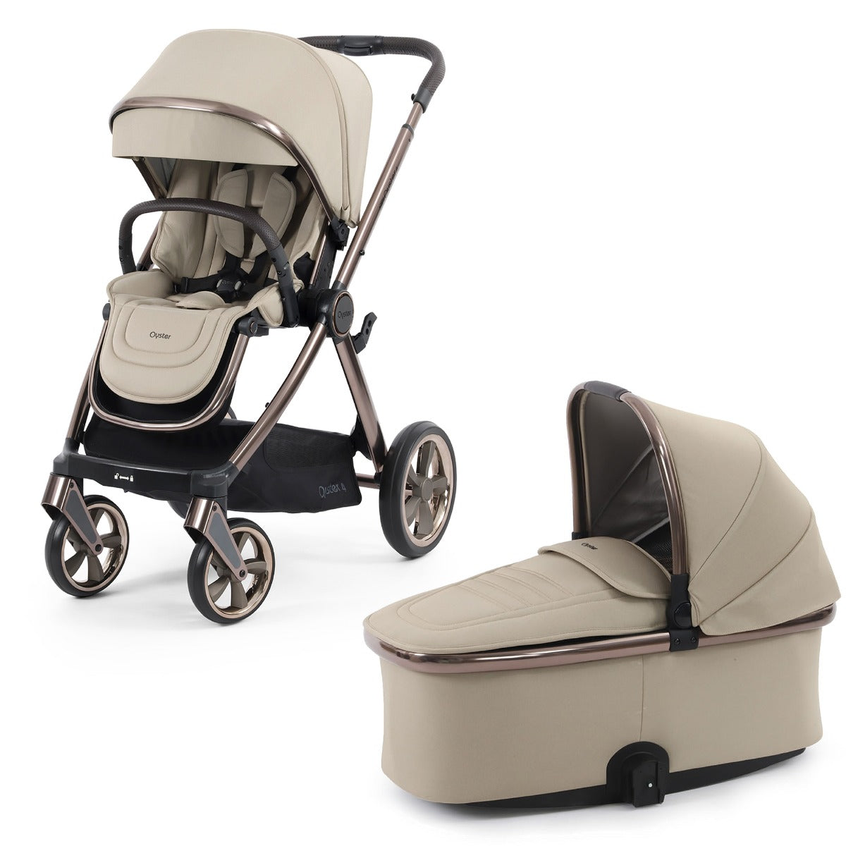 BabyStyle Oyster 4 Luxury 7 Piece Cybex Cloud T Bundle - Buttermilk 16