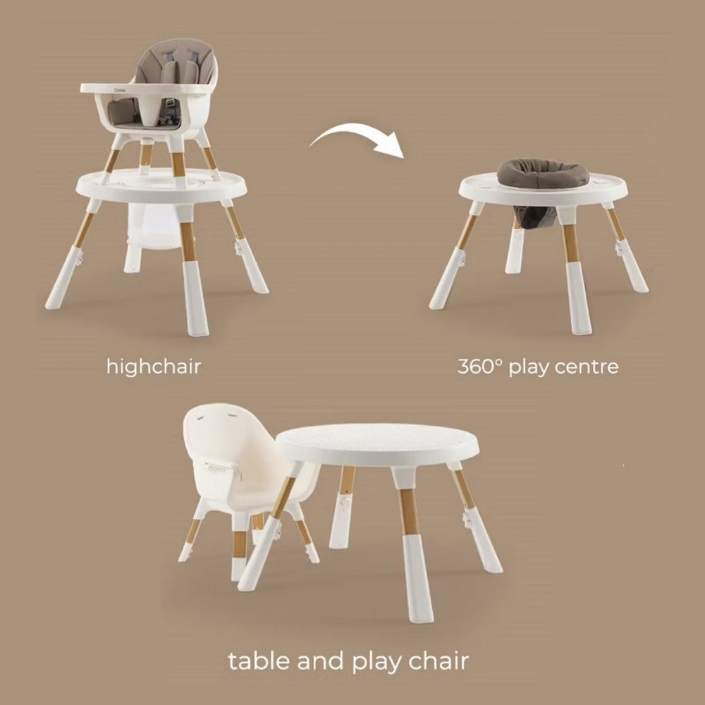 BabyStyle Oyster Home 4-in-1 Highchair - Moon 2