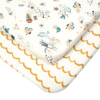 Tutti Bambini Our Planet Bedside Crib Bundle - Our Planet