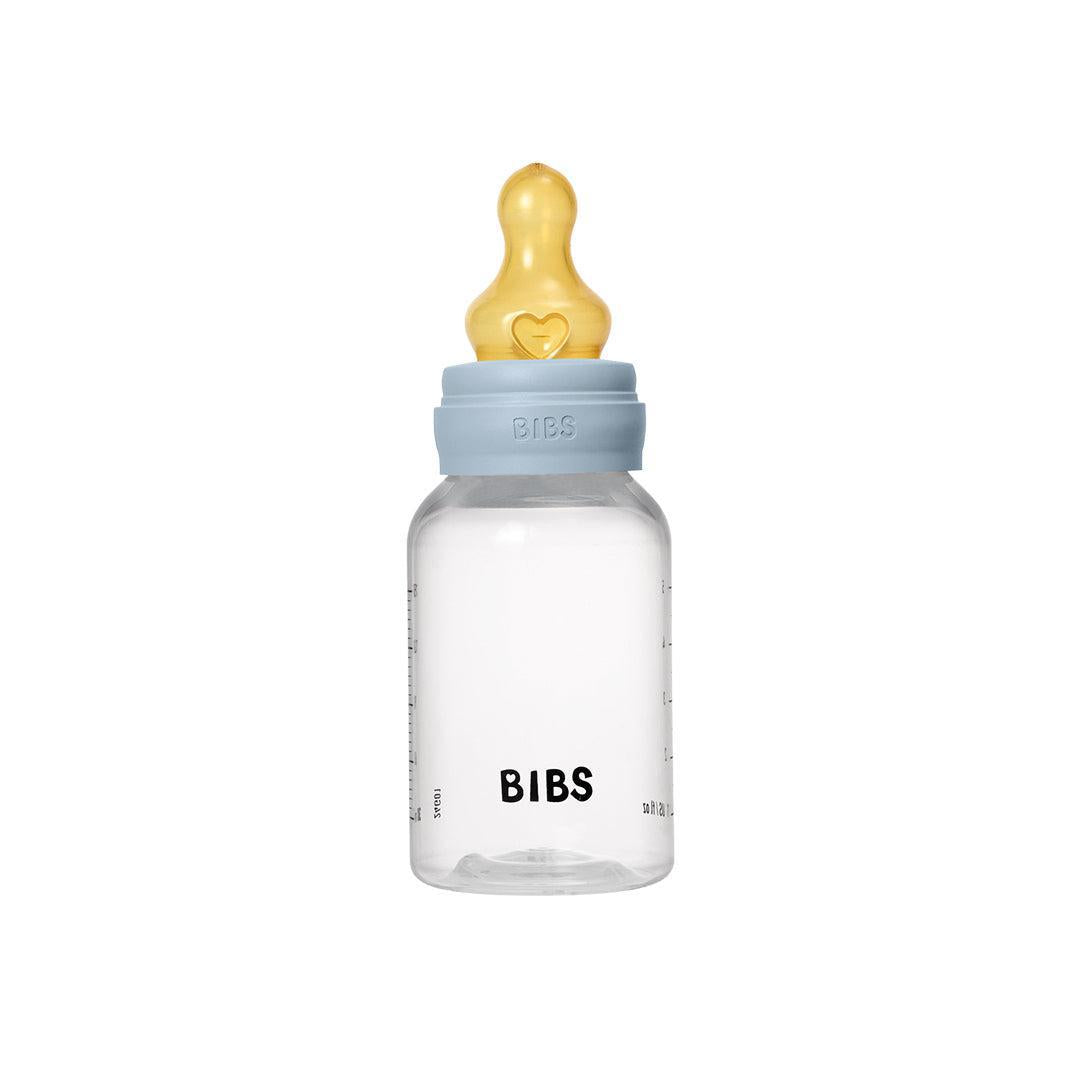 BIBS Medium Flow Baby Bottle Latex - Baby Blue