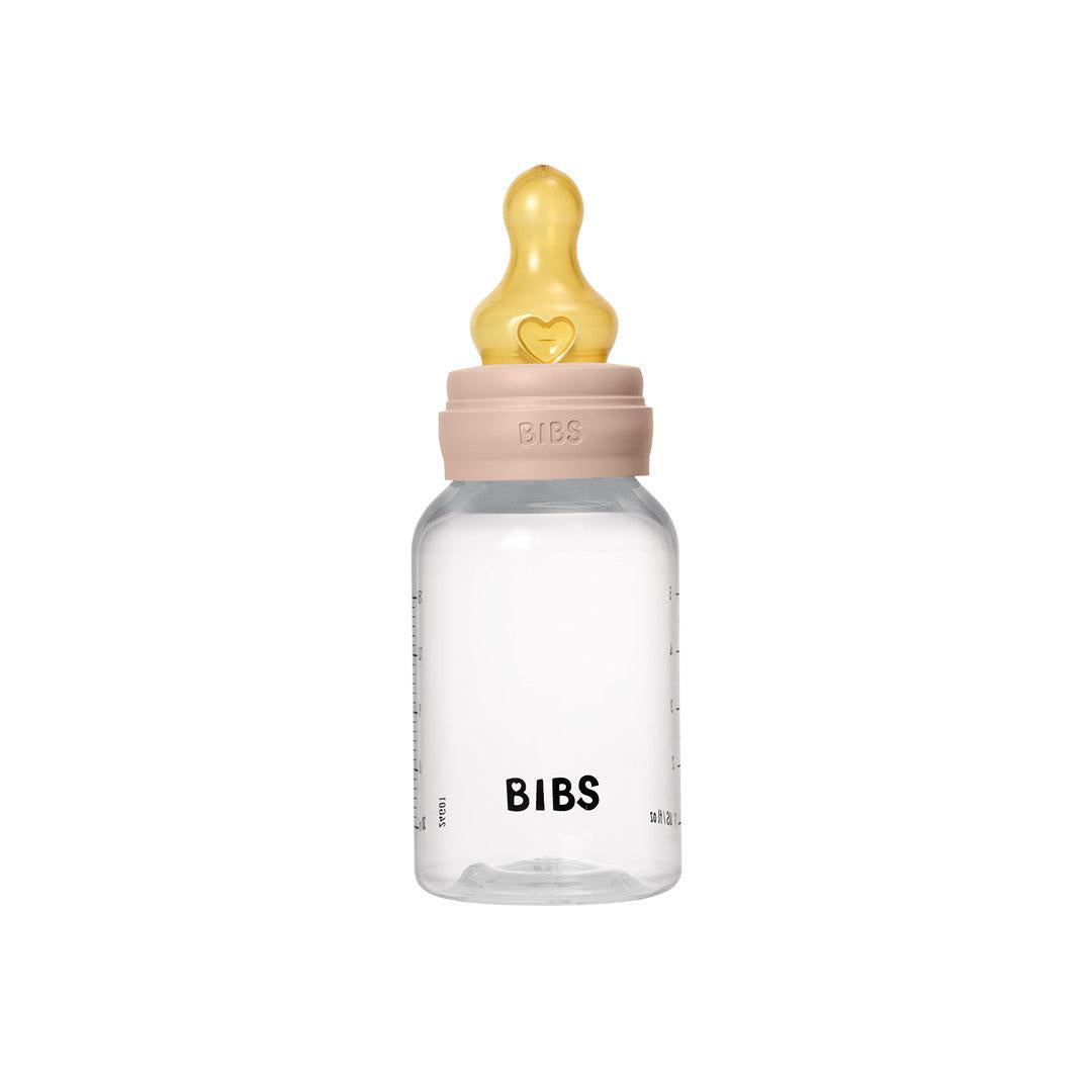 BIBS Medium Flow Baby Bottle Latex - Blush