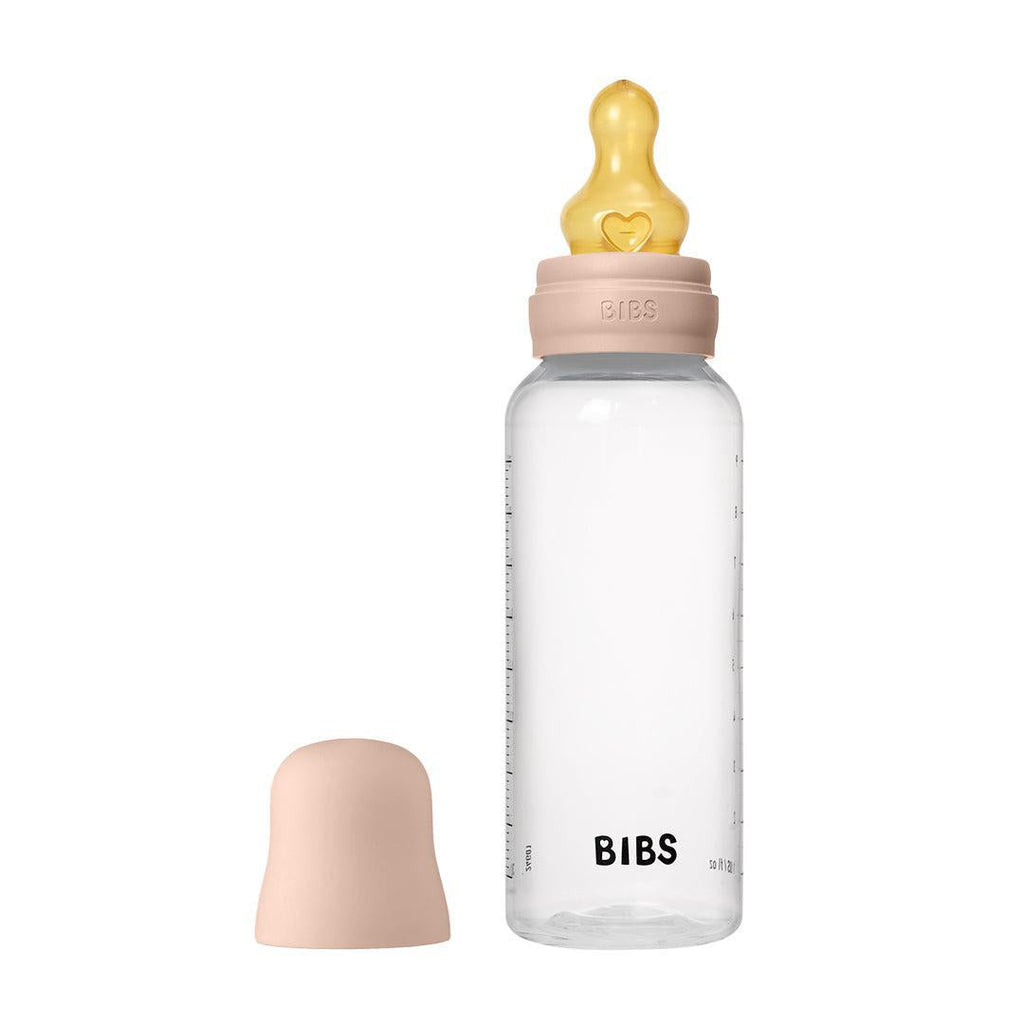 BIBS Medium Flow Baby Bottle Latex - Blush