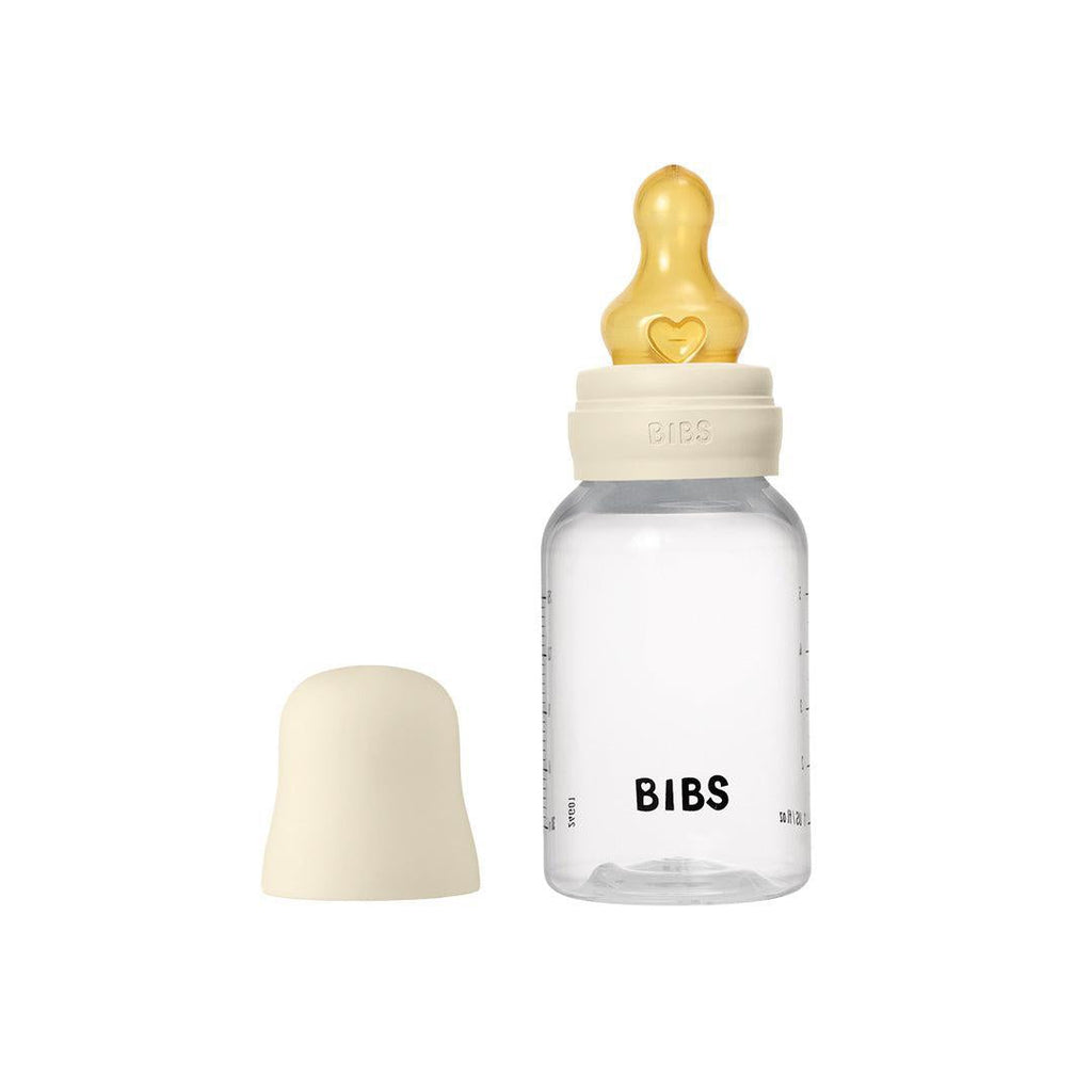BIBS Medium Flow Baby Bottle Latex - Ivory