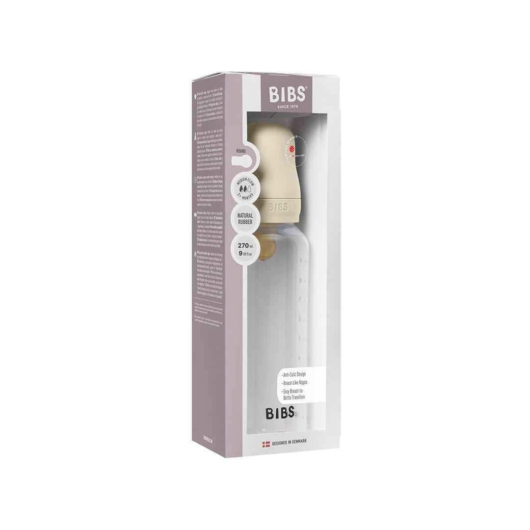 BIBS Medium Flow Baby Bottle Latex - Ivory