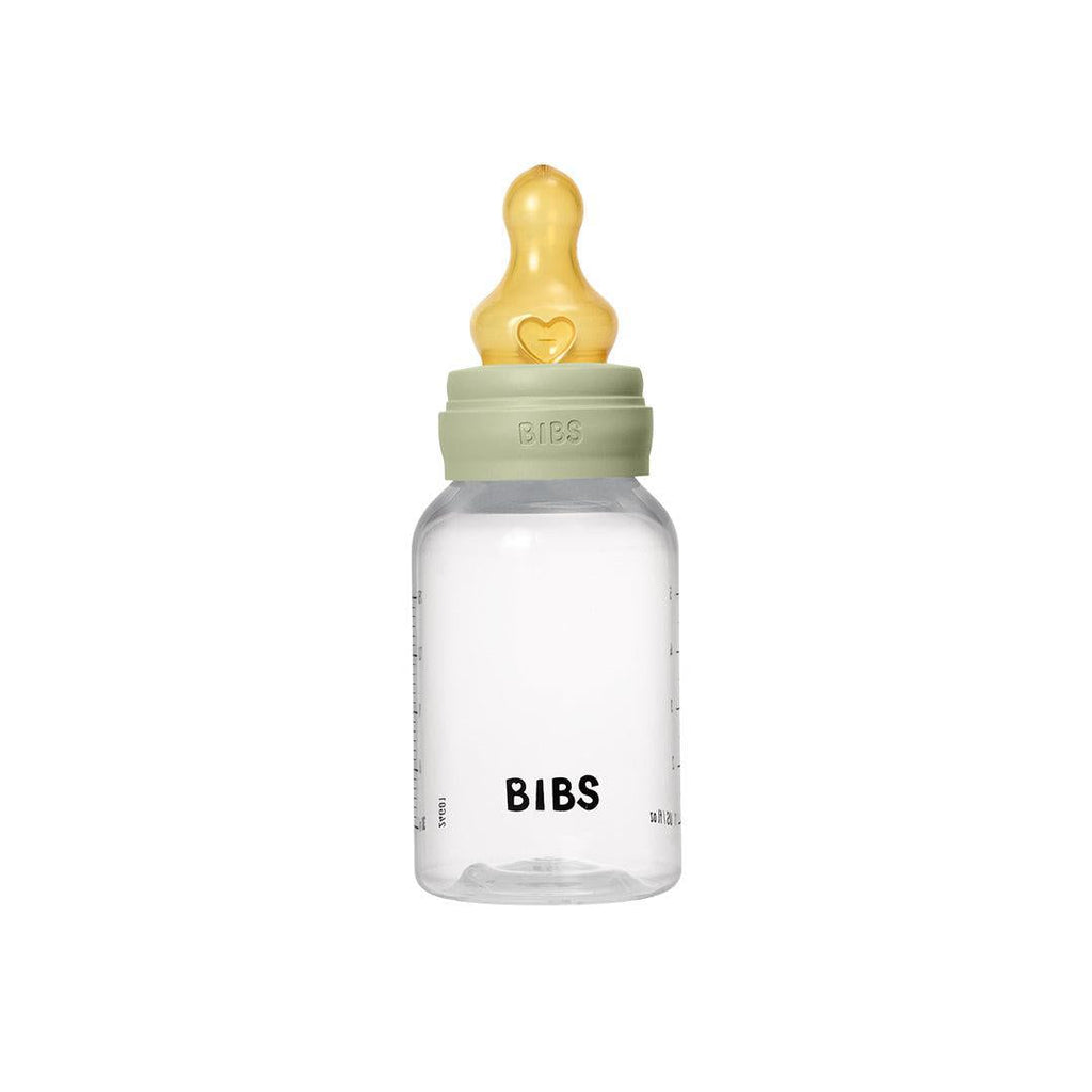 BIBS Medium Flow Baby Bottle Latex - Sage