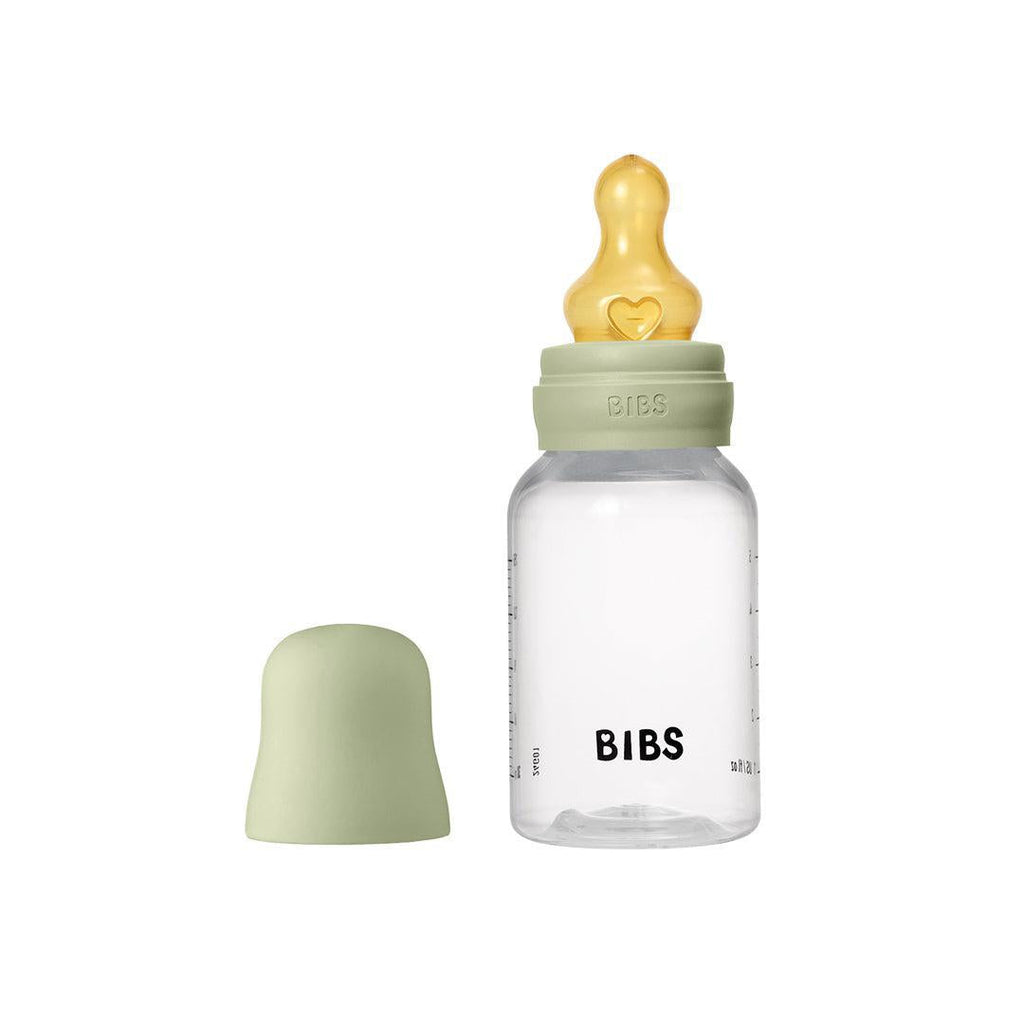 BIBS Medium Flow Baby Bottle Latex - Sage