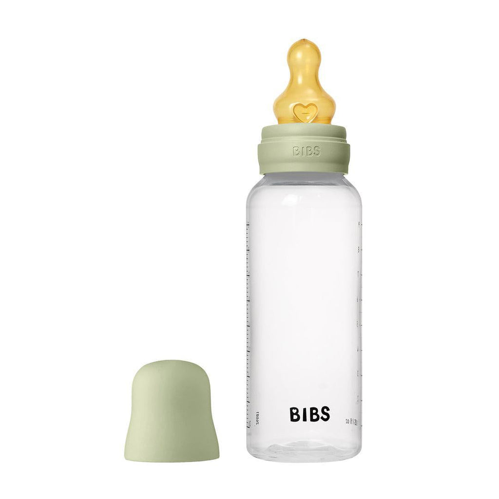 BIBS Medium Flow Baby Bottle Latex - Sage