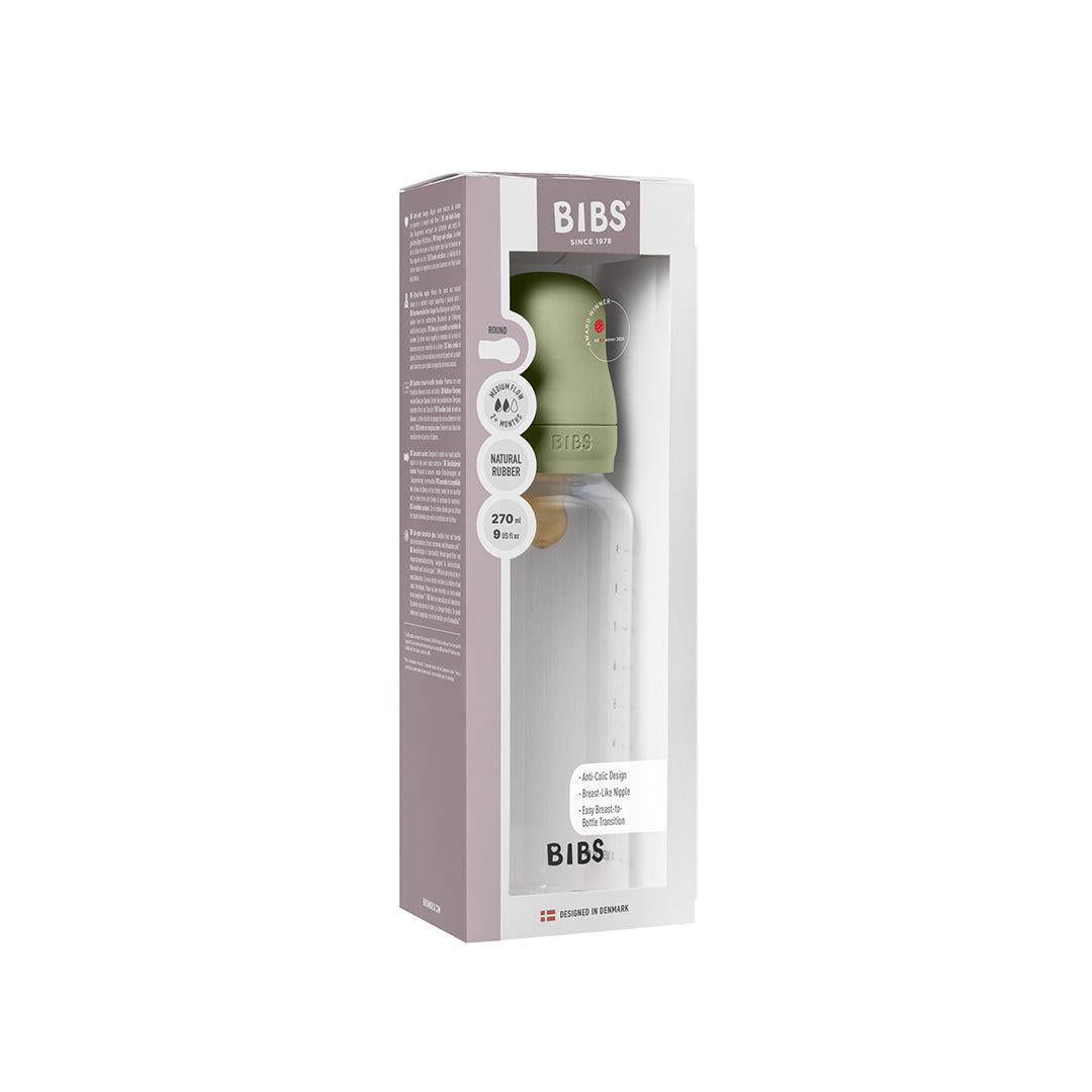 BIBS Medium Flow Baby Bottle Latex - Sage