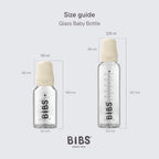 BIBS Slow Flow Baby Glass Bottle Complete Set - Blush