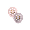 BIBS Boheme Latex Pacifiers - Blossom/Dusky Lilac - 2 Pack