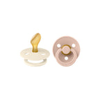 BIBS Colour Anatomical Pacifier - 2 Pack - Ivory/Blush - Latex