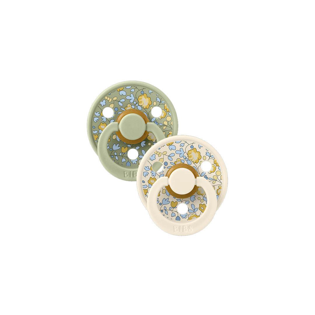 BIBS X LIBERTY Colour Latex Pacifier - 2 Pack - Sage Mix - Eloise