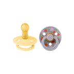 BIBS X LIBERTY Colour Latex Pacifier - 2 Pack - Pale Butter Mix - Strawberries and Cream