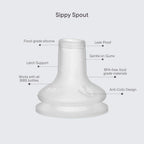 BIBS World Baby Bottle Spout Silicone 2 Pack