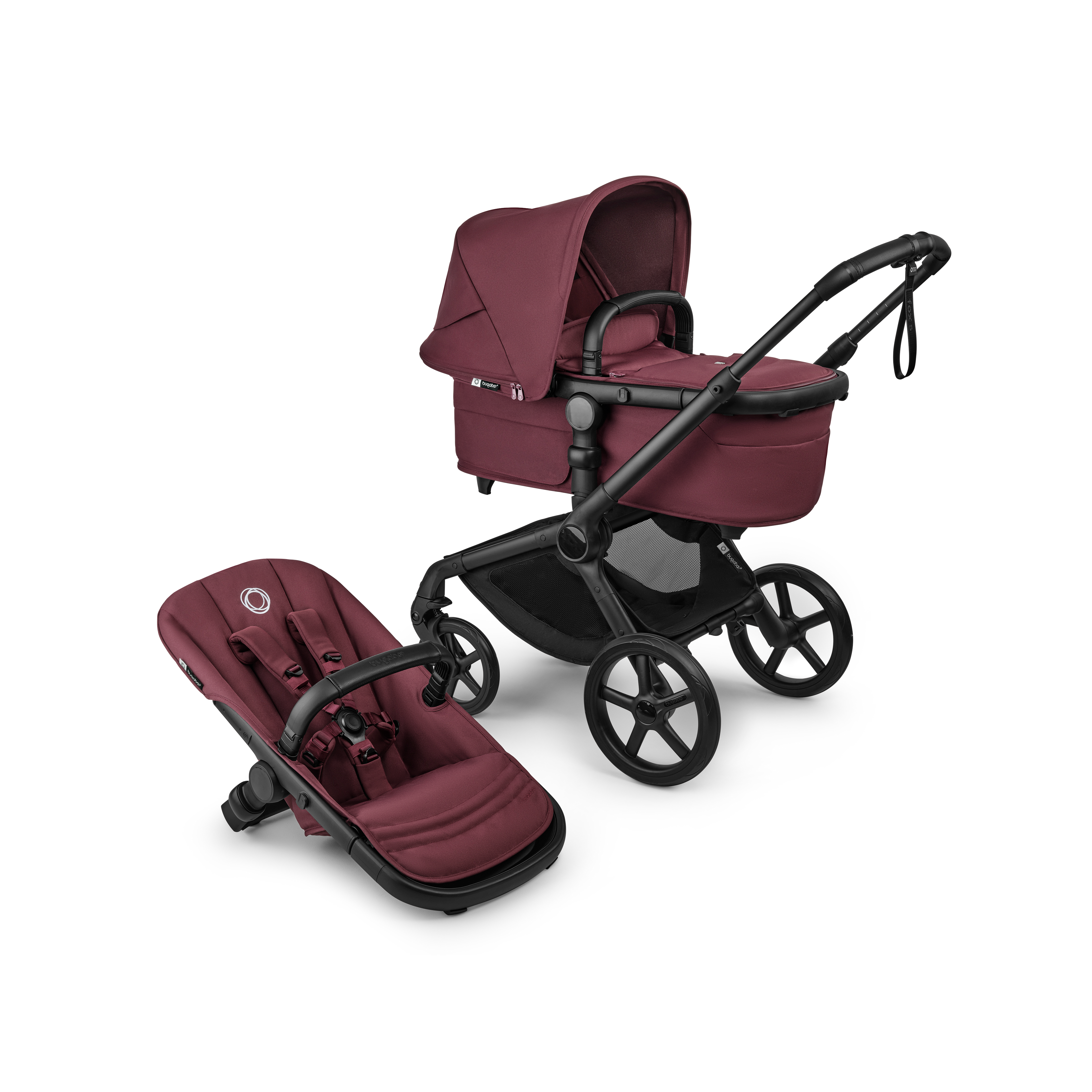 Bugaboo Fox 5 Renew Complete - Black/Dark Cherry