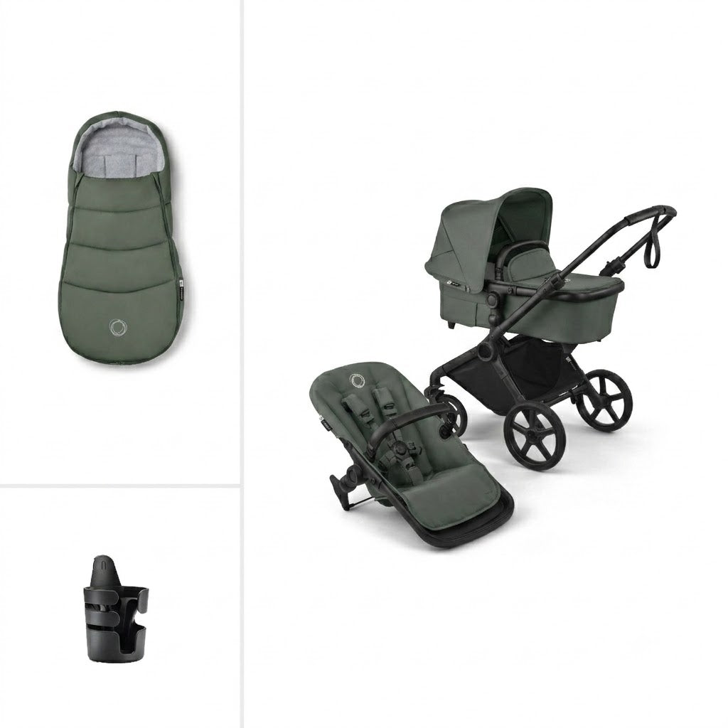 Bugaboo Cub Essential Bundle - Forest Green