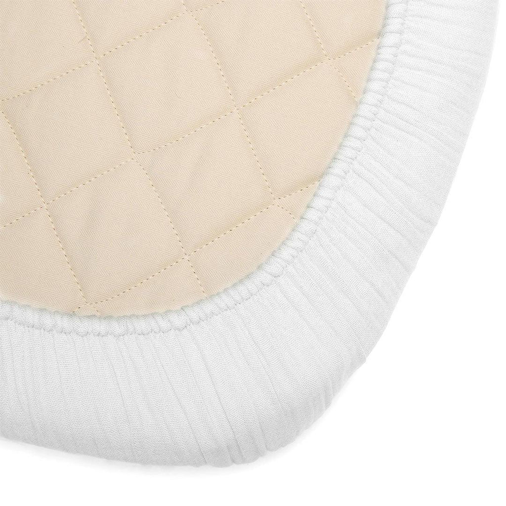 Charlie Crane KUMI Crib Fitted Sheet - White