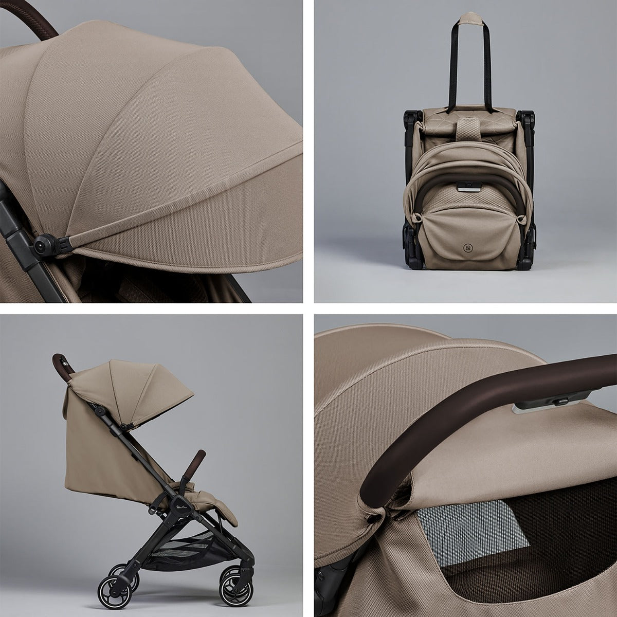 Silver Cross Clic 2 Compact Stroller & Footmuff - Cobble 8