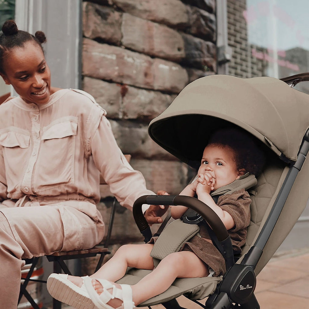Silver Cross Clic 2 Compact Stroller & Footmuff - Cobble 10