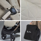 Silver Cross Clic 2 Compact Stroller & Footmuff - Latte 9