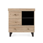 Tutti Bambini Como Chest Changer - Distressed Oak & Slate Grey