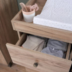 Tutti Bambini Como Chest Changer - Distressed Oak & Slate Grey